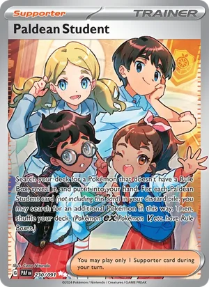 Paldean Student Paldean Fates Pokémon TCG Ultra Rare 230