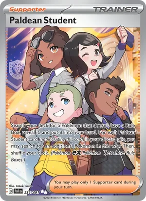 Paldean Student Paldean Fates Pokémon TCG Ultra Rare 231