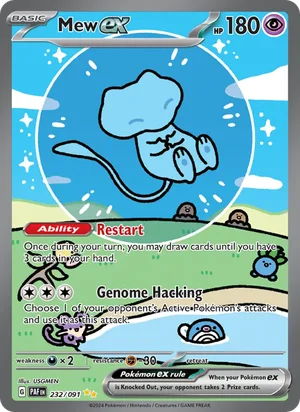 Mew ex Paldean Fates Pokémon TCG Special Illustration Rare 232
