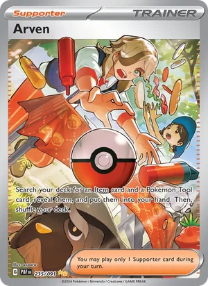 Arven Paldean Fates Pokémon TCG Special Illustration Rare 235