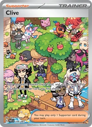 Clive Paldean Fates Pokémon TCG Special Illustration Rare 236
