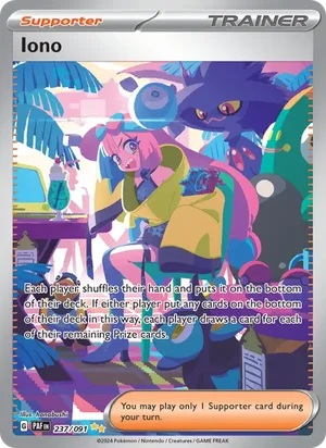 Iono Paldean Fates Pokémon TCG Special Illustration Rare 237
