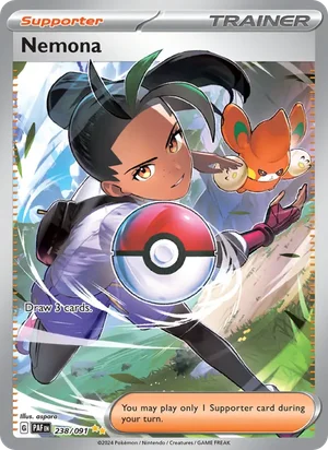 Nemona Paldean Fates Pokémon TCG Special Illustration Rare 238