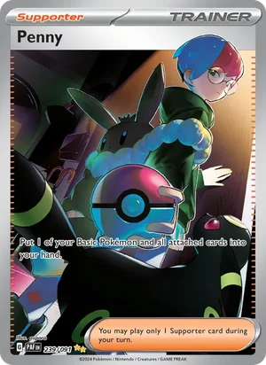 Penny Paldean Fates Pokémon TCG Special Illustration Rare 239