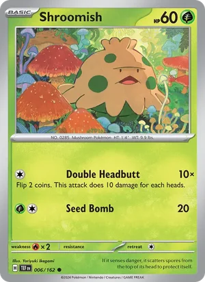 Shroomish Temporal Forces Pokémon TCG Common 006