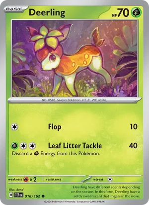 Deerling Temporal Forces Pokémon TCG Common 016
