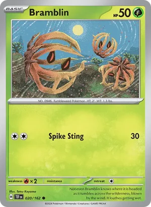 Bramblin Temporal Forces Pokémon TCG Common 020