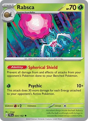 Rabsca Temporal Forces Pokémon TCG Uncommon 024