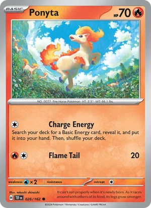 Ponyta Temporal Forces Pokémon TCG Common 026