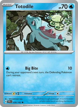 Totodile Temporal Forces Pokémon TCG Common 039