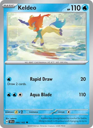 Keldeo Temporal Forces Pokémon TCG Uncommon 044