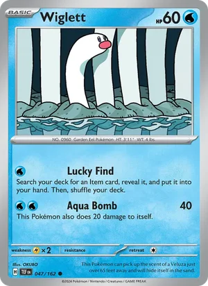 Wiglett Temporal Forces Pokémon TCG Common 047