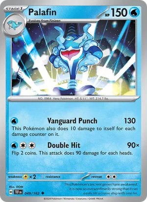 Palafin Temporal Forces Pokémon TCG Uncommon 049
