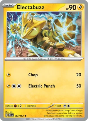 Electabuzz Temporal Forces Pokémon TCG Common 053