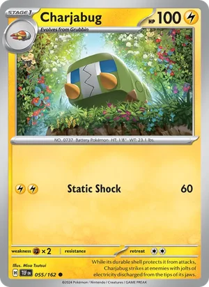 Charjabug Temporal Forces Pokémon TCG Common 055