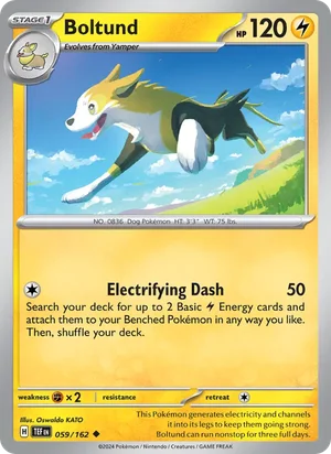 Boltund Temporal Forces Pokémon TCG Uncommon 059