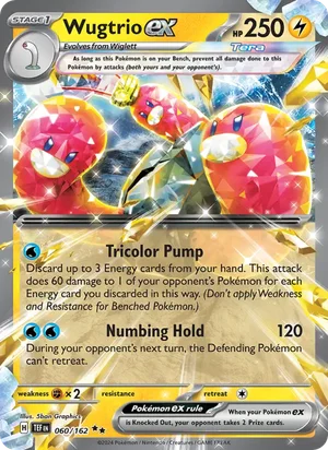 Wugtrio ex Temporal Forces Pokémon TCG Double Rare 060