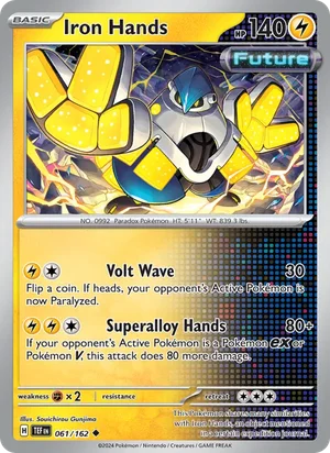 Iron Hands Temporal Forces Pokémon TCG Uncommon 061