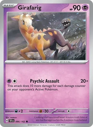 Girafarig Temporal Forces Pokémon TCG Common 066