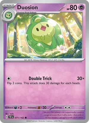 Duosion Temporal Forces Pokémon TCG Common 071