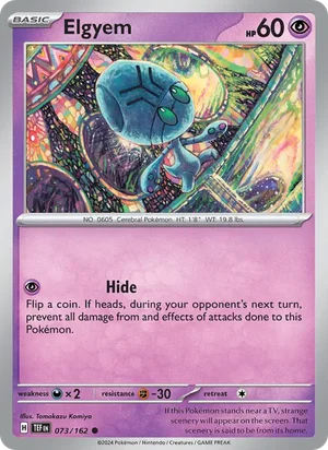 Elgyem Temporal Forces Pokémon TCG Common 073