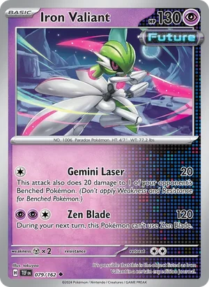Iron Valiant Temporal Forces Pokémon TCG Uncommon 079