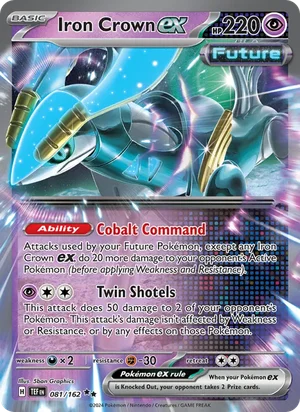 Iron Crown ex Temporal Forces Pokémon TCG Double Rare 081