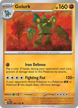Golurk Temporal Forces Pokémon TCG Uncommon 088