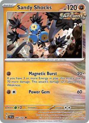 Sandy Shocks Temporal Forces Pokémon TCG Uncommon 098