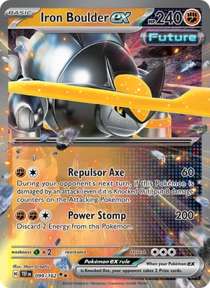 Iron Boulder ex Temporal Forces Pokémon TCG Double Rare 099