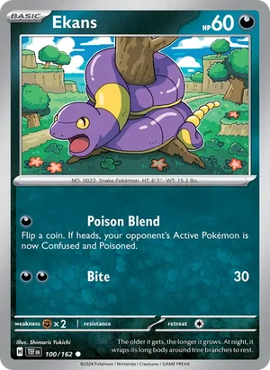 Ekans Temporal Forces Pokémon TCG Common 100