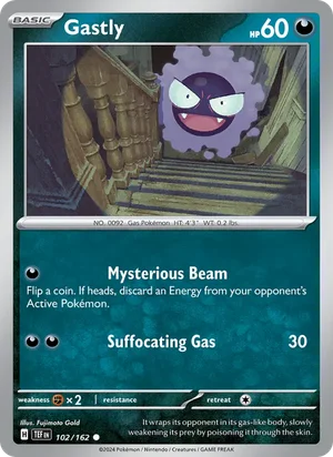 Gastly Temporal Forces Pokémon TCG Common 102