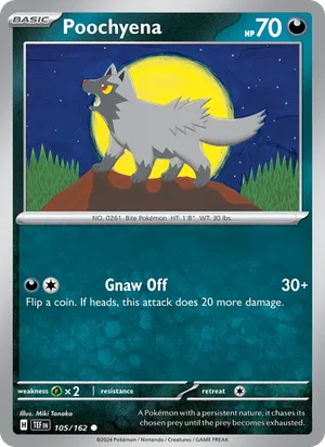Poochyena Temporal Forces Pokémon TCG Common 105