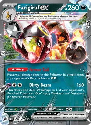 Farigiraf ex Temporal Forces Pokémon TCG Double Rare 108