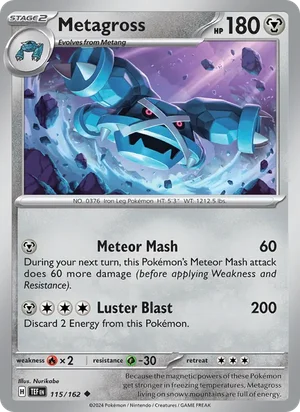 Metagross Temporal Forces Pokémon TCG Uncommon 115