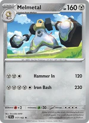 Melmetal Temporal Forces Pokémon TCG Rare 117