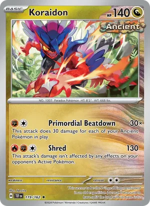 Koraidon Temporal Forces Pokémon TCG Rare 119