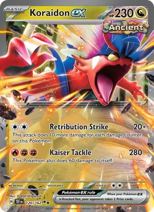 Koraidon ex Temporal Forces Pokémon TCG Double Rare 120