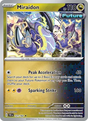 Miraidon Temporal Forces Pokémon TCG Rare 121