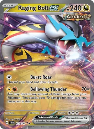 Raging Bolt ex Temporal Forces Pokémon TCG Double Rare 123