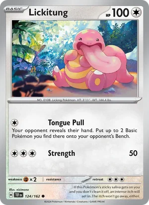 Lickitung Temporal Forces Pokémon TCG Common 124
