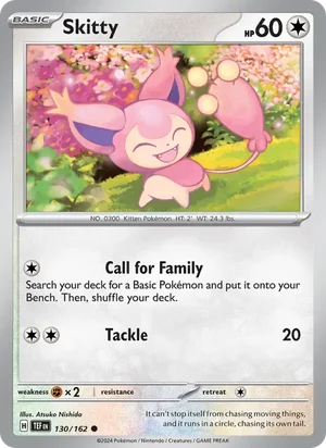 Skitty Temporal Forces Pokémon TCG Common 130