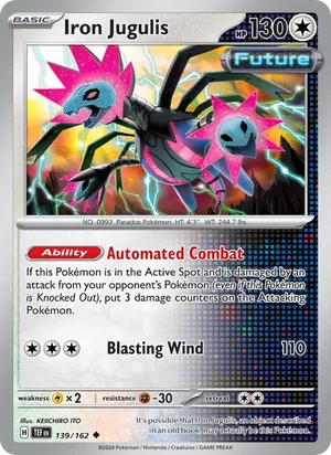 Iron Jugulis Temporal Forces Pokémon TCG Uncommon 139