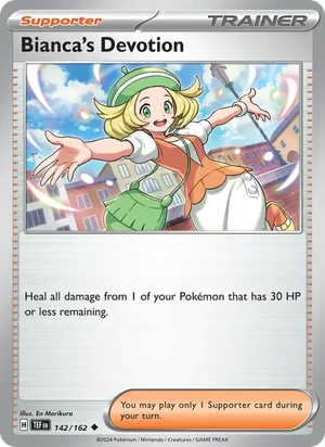 Bianca's Devotion Temporal Forces Pokémon TCG Uncommon 142