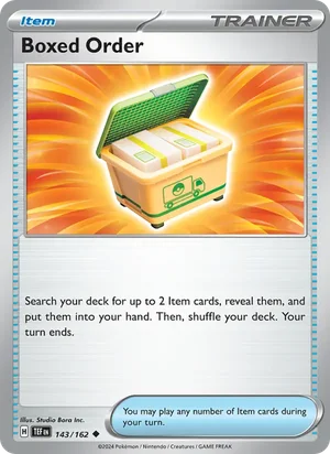 Boxed Order Temporal Forces Pokémon TCG Uncommon 143