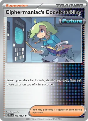 Ciphermaniac's Codebreaking Temporal Forces Pokémon TCG Uncommon 145
