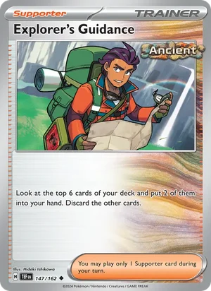 Explorer's Guidance Temporal Forces Pokémon TCG Uncommon 147