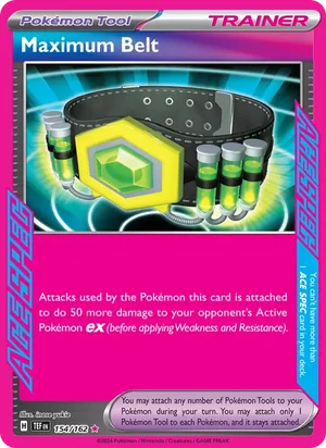 Maximum Belt Temporal Forces Pokémon TCG ACE SPEC Rare 154