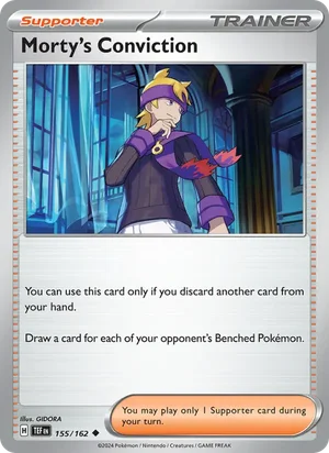 Morty's Conviction Temporal Forces Pokémon TCG Uncommon 155