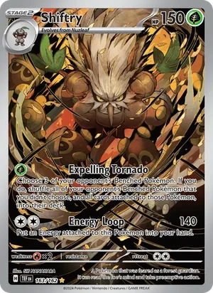 Shiftry Temporal Forces Pokémon TCG Illustration Rare 163